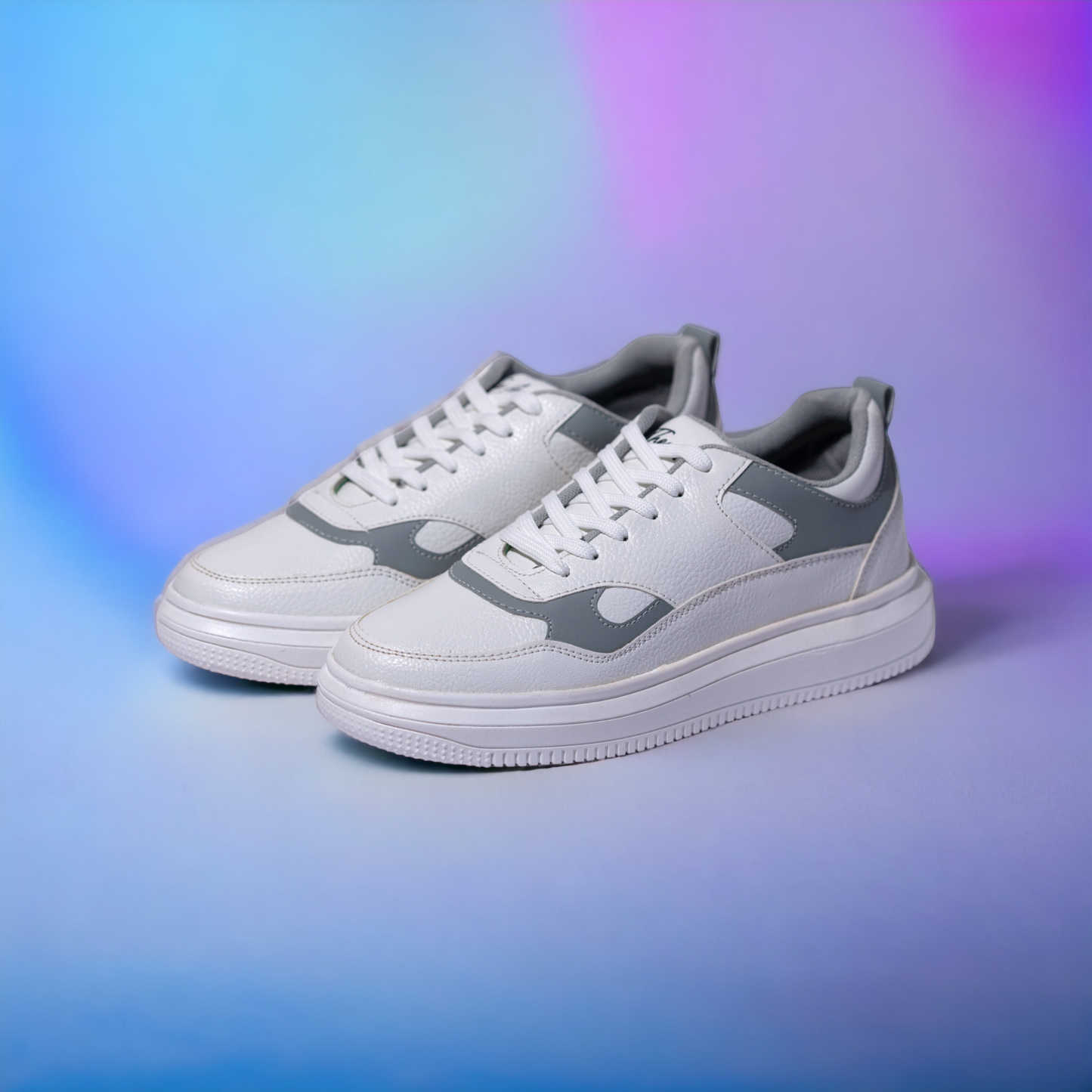 The Aurous Owen White Laceup Sneakers