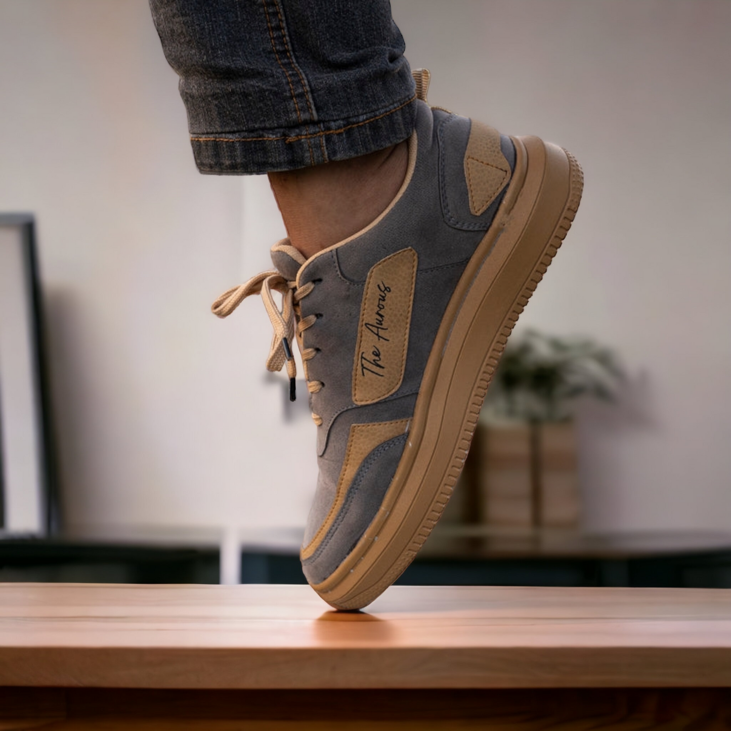The Aurous Windstorm Smoky Laceup Sneakers