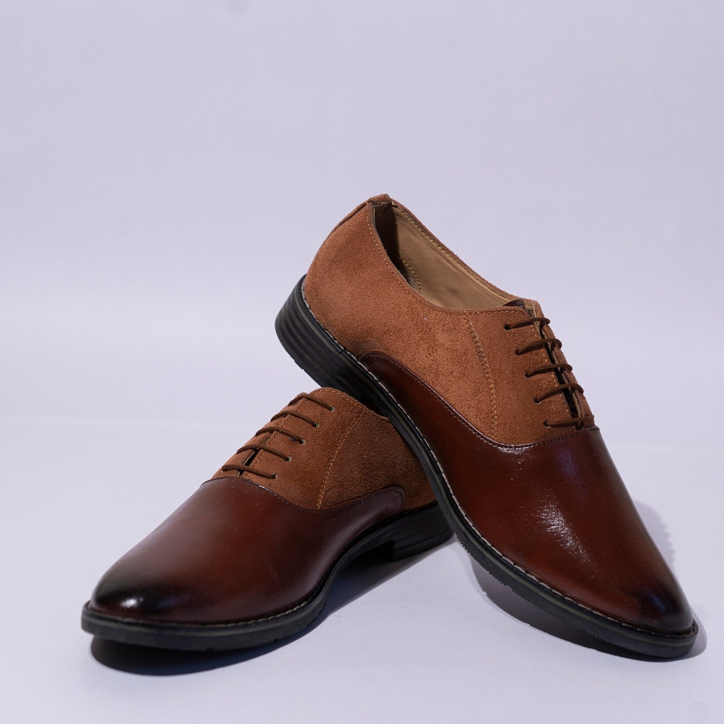 The Aurous Stride Laceup Formal Shoes - Tan