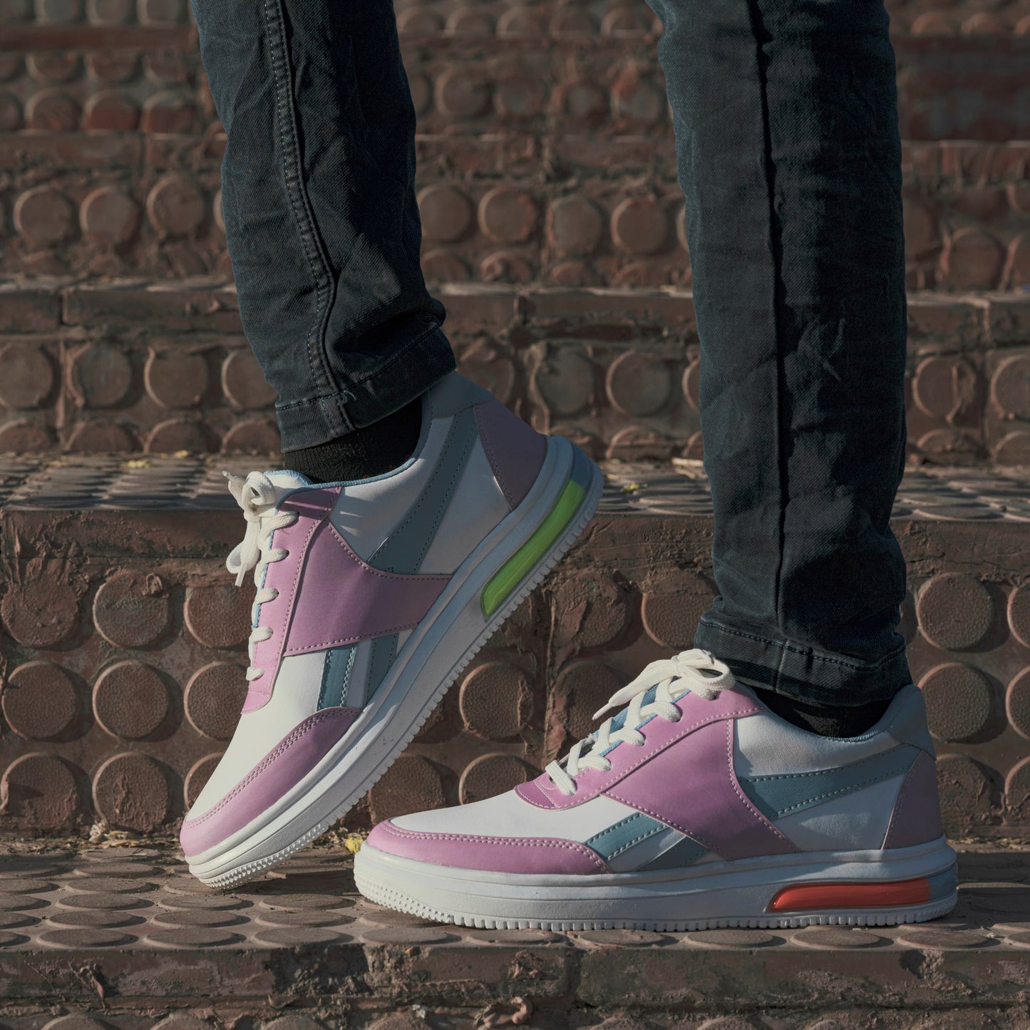 Blush Laceup Sneakers