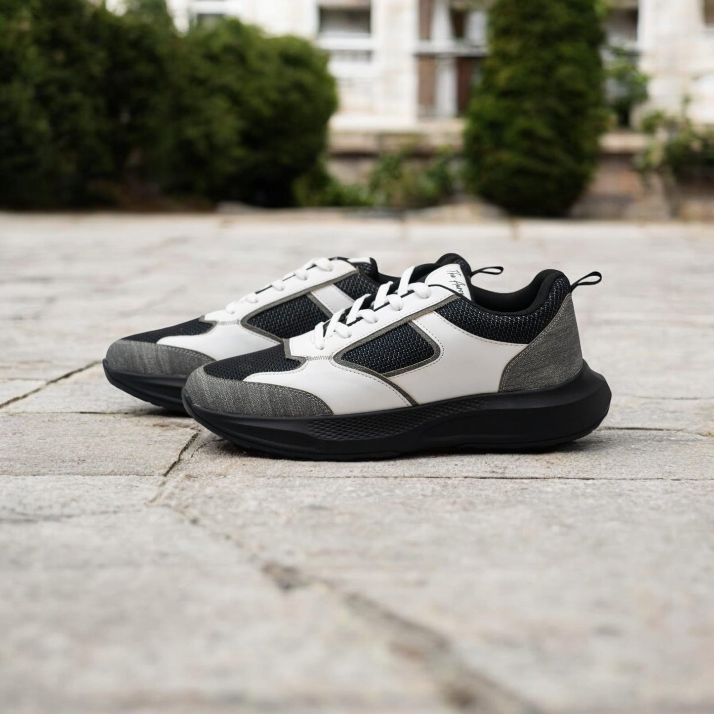 The Aurous Radiant White Laceup Sneakers