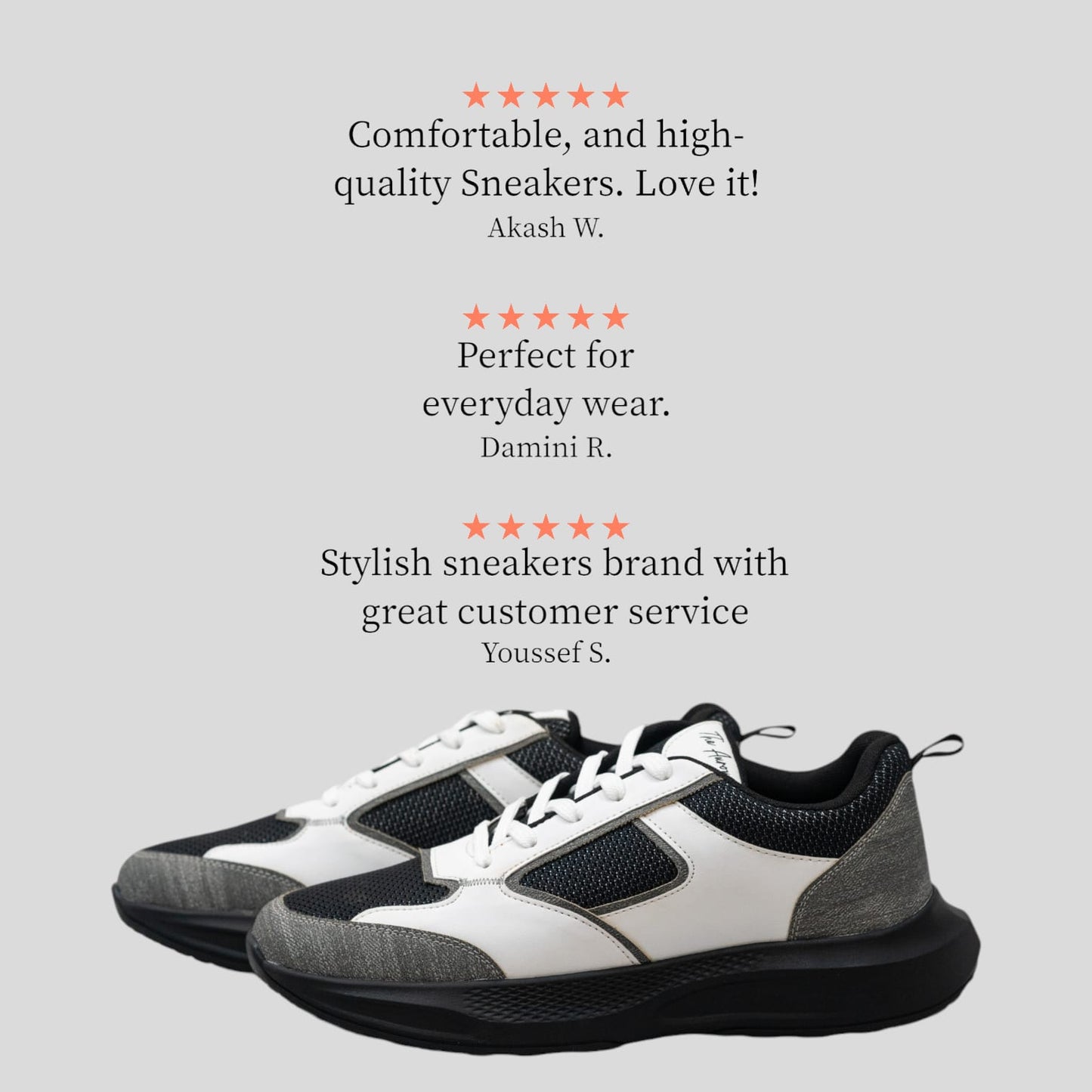 The Aurous Radiant White Laceup Sneakers