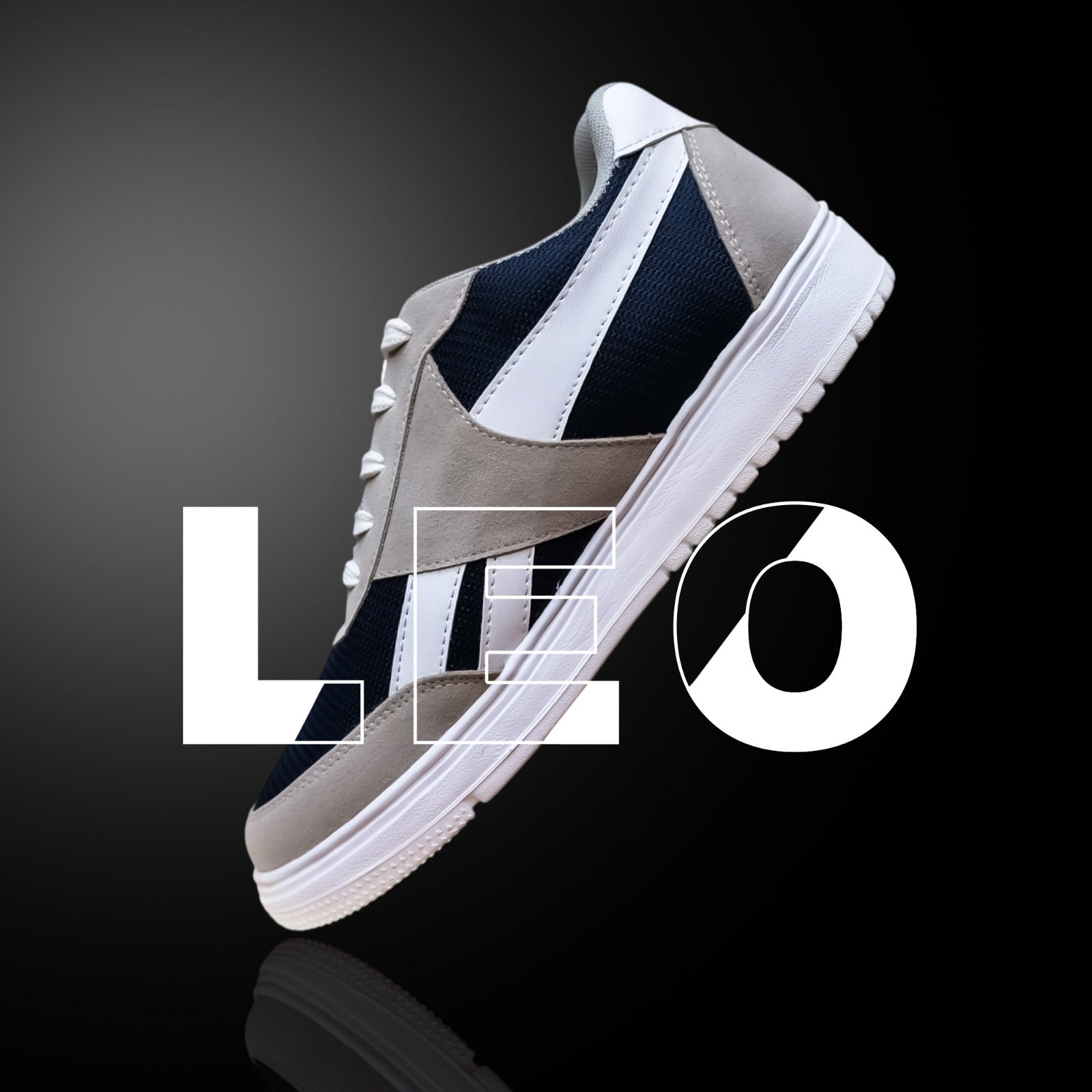 The Aurous Leo Blue Laceup Sneakers