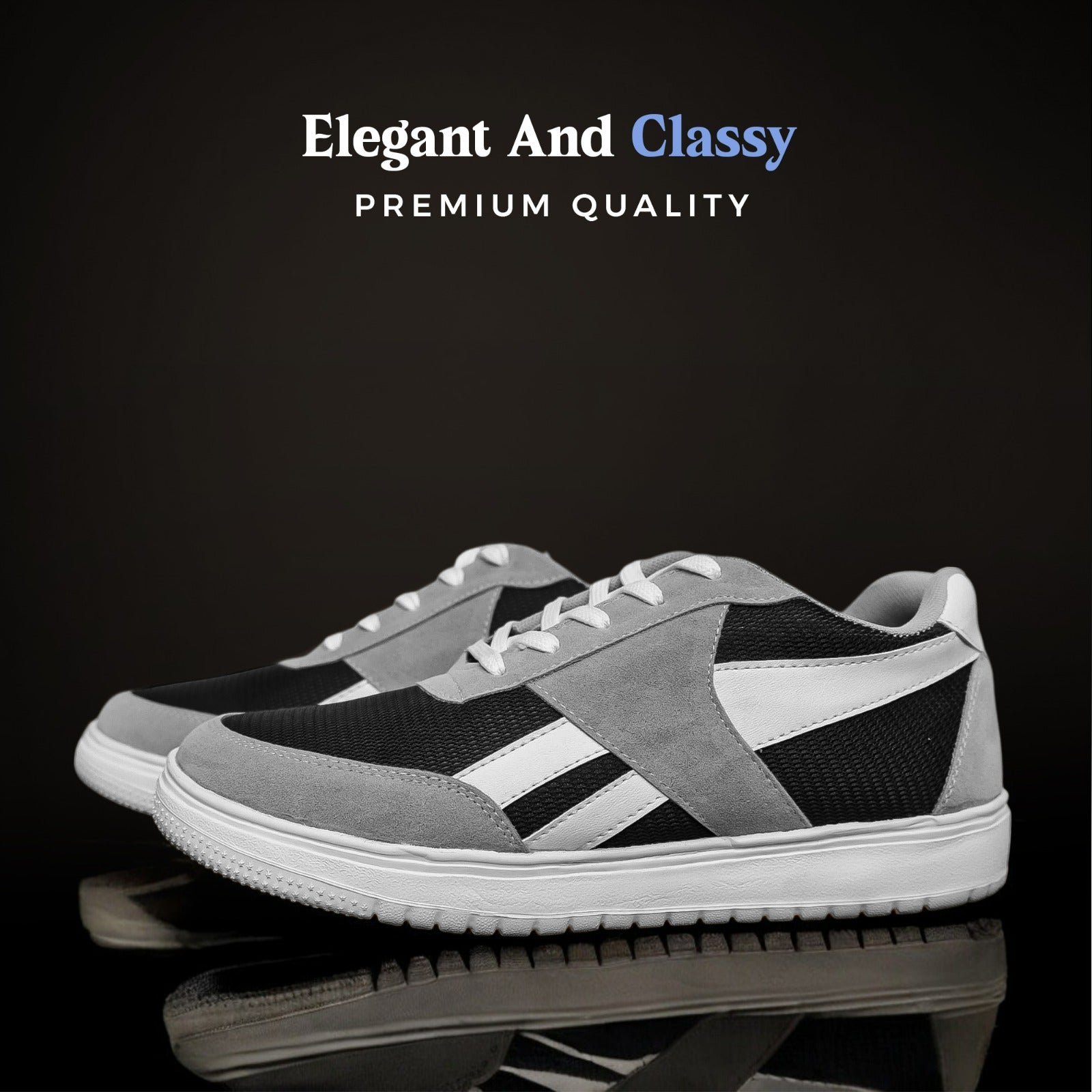 The Aurous Leo Blue Laceup Sneakers