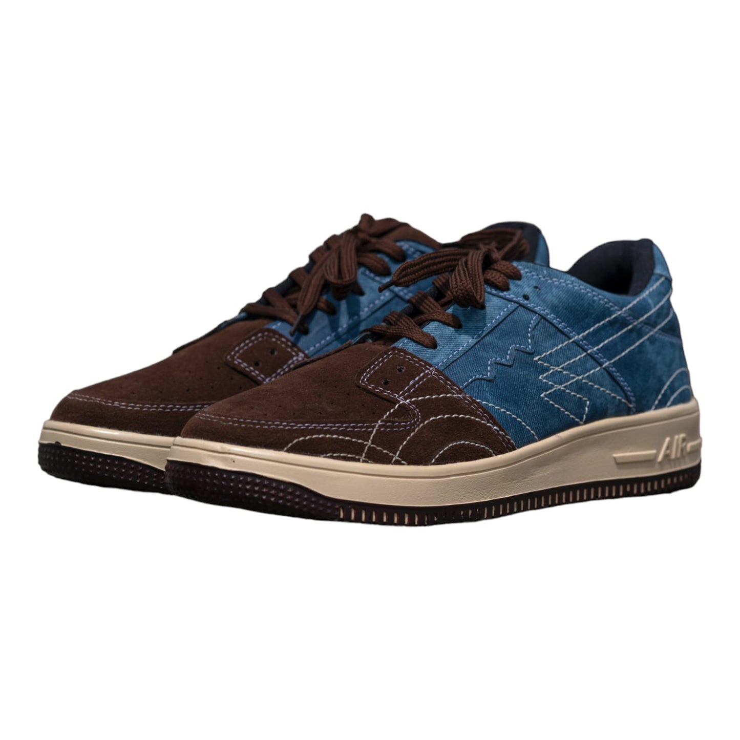 The Aurous Denim Laceup Sneakers