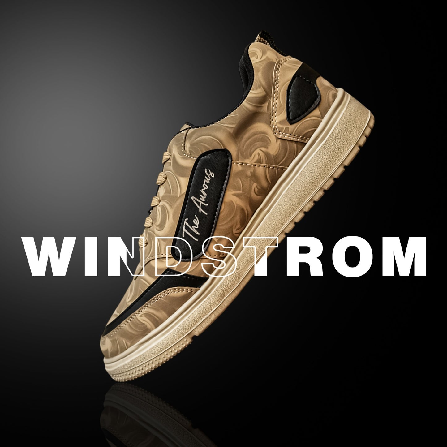 The Aurous Windstorm Golden Laceup Sneakers - Special Edition