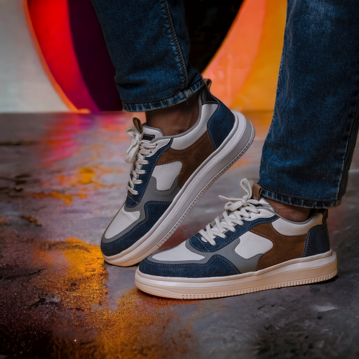 The Aurous Blaze Laceup Sneakers - White Edition