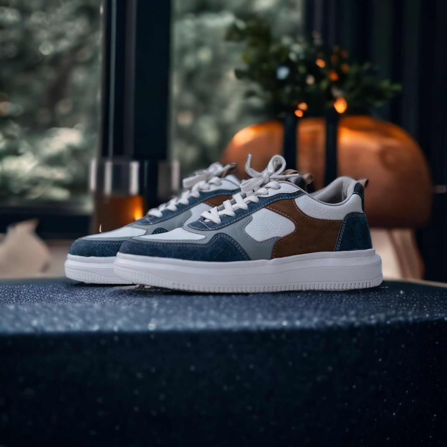 The Aurous Blaze Laceup Sneakers - White Edition