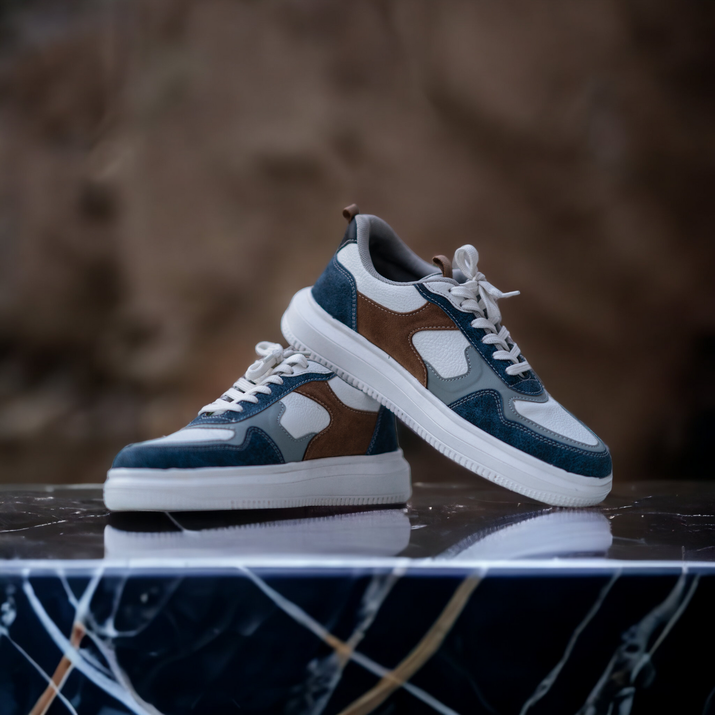 The Aurous Blaze Laceup Sneakers - White Edition