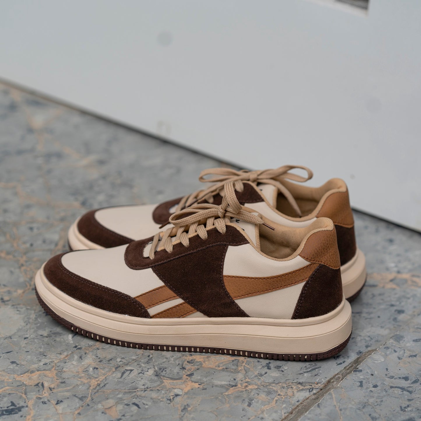 The Aurous Leo Laceup Sneakers - Brown Edition