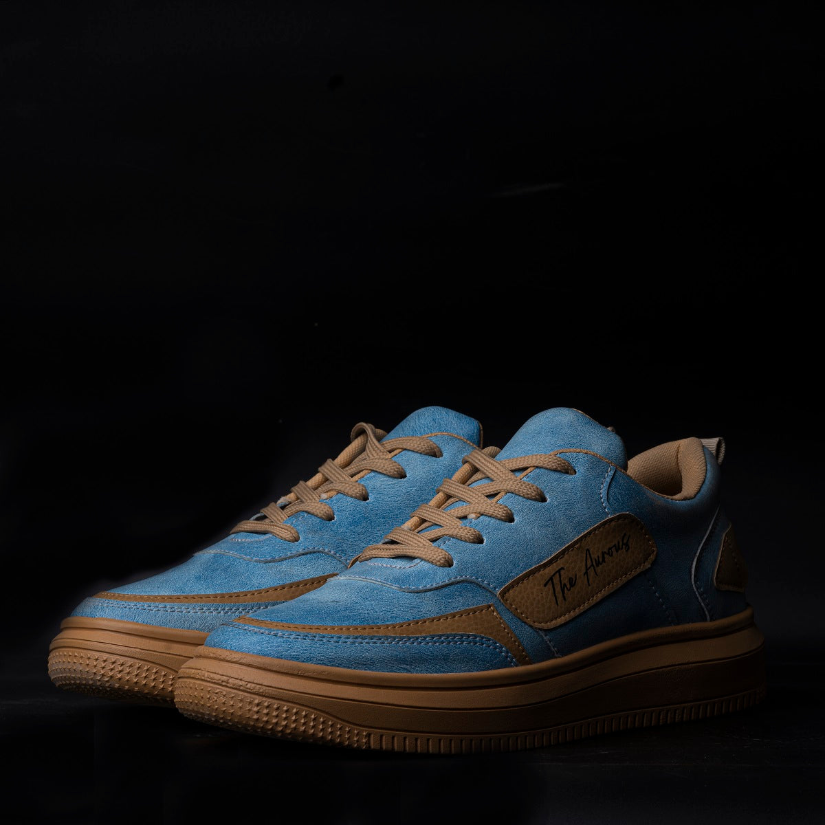 The Aurous Windstorm Ocean Blue Laceup Sneakers