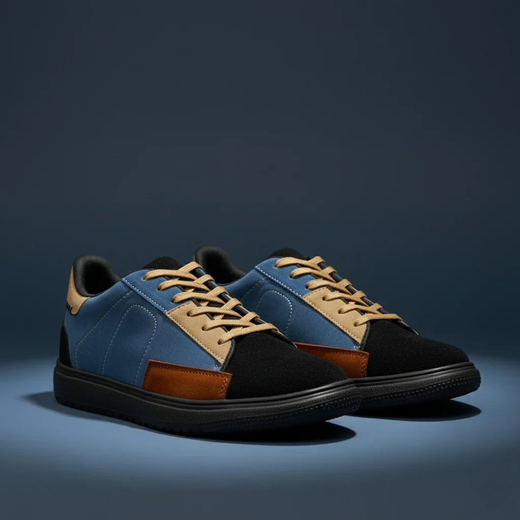 Xenon Premium Suede Leather Laceup Sneakers