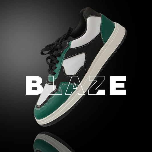 Blaze Forest Black Laceup Sneakers