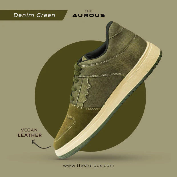 The Aurous Denim Laceup Sneakers - All Color