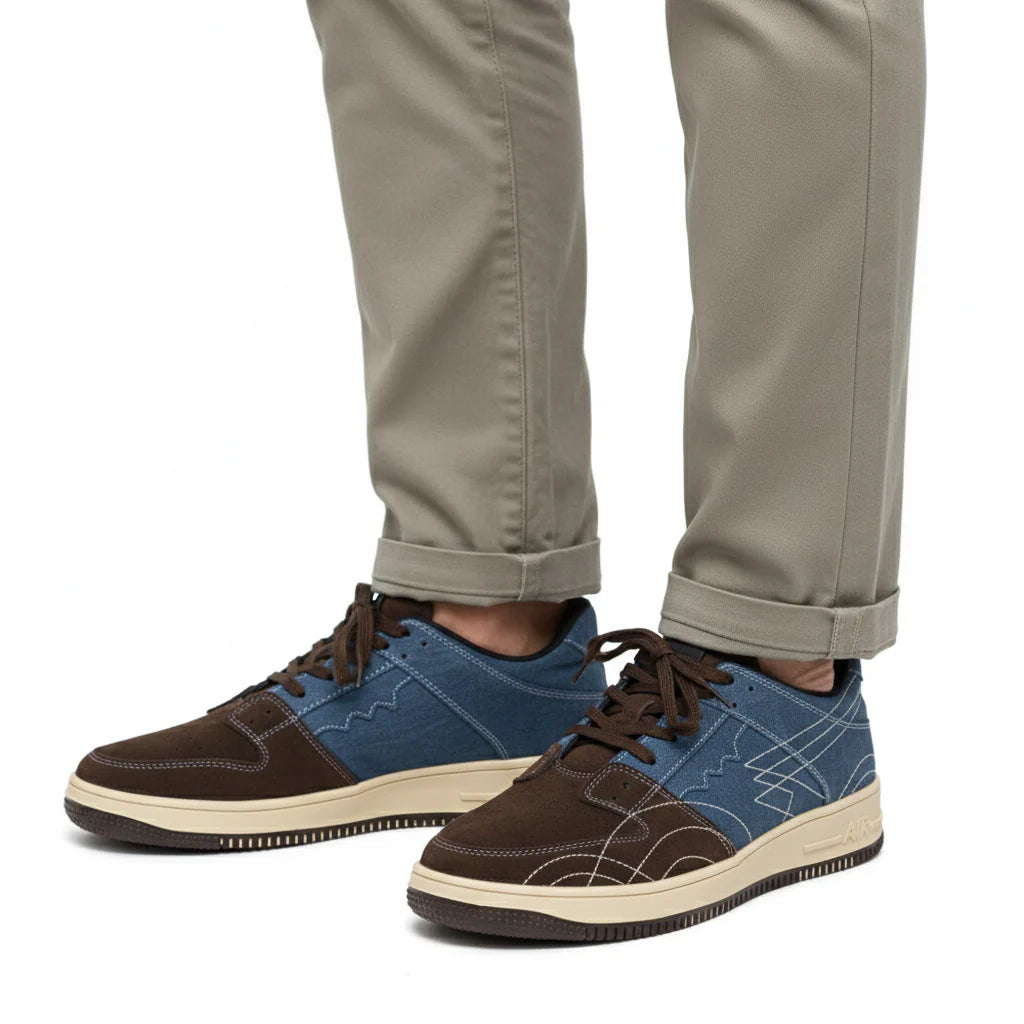 The Aurous Denim Laceup Sneakers - All Color