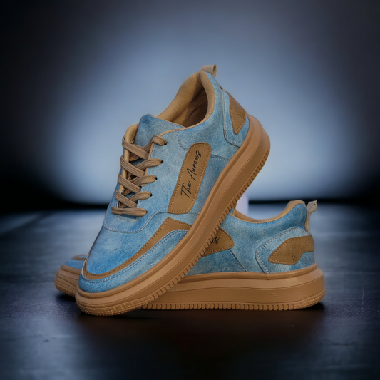 The Aurous Windstorm Ocean Blue Laceup Sneakers