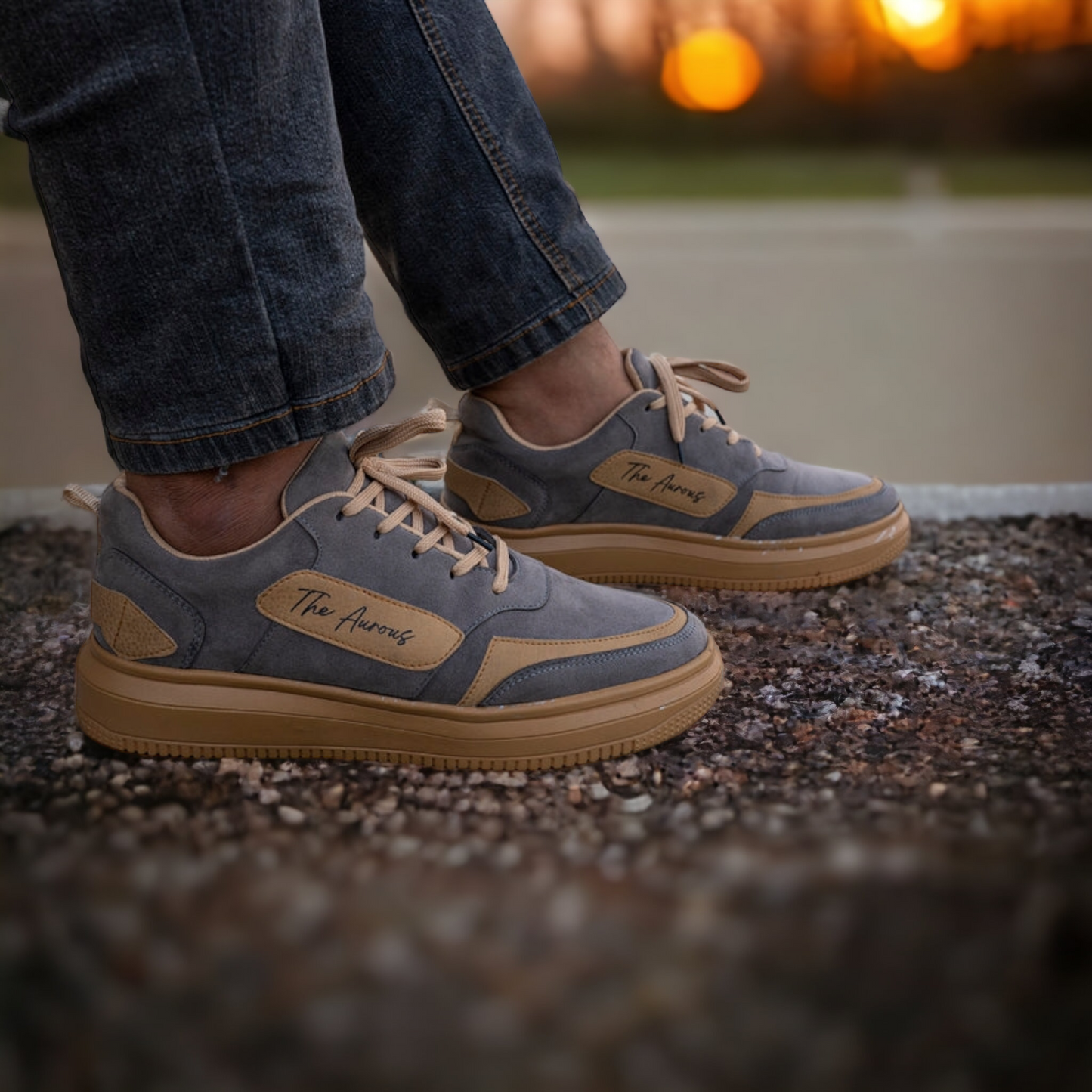 The Aurous Windstorm Smoky Laceup Sneakers