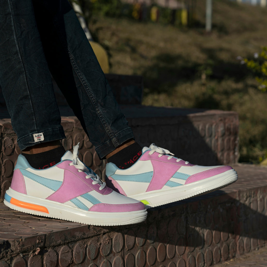 Blush Laceup Sneakers