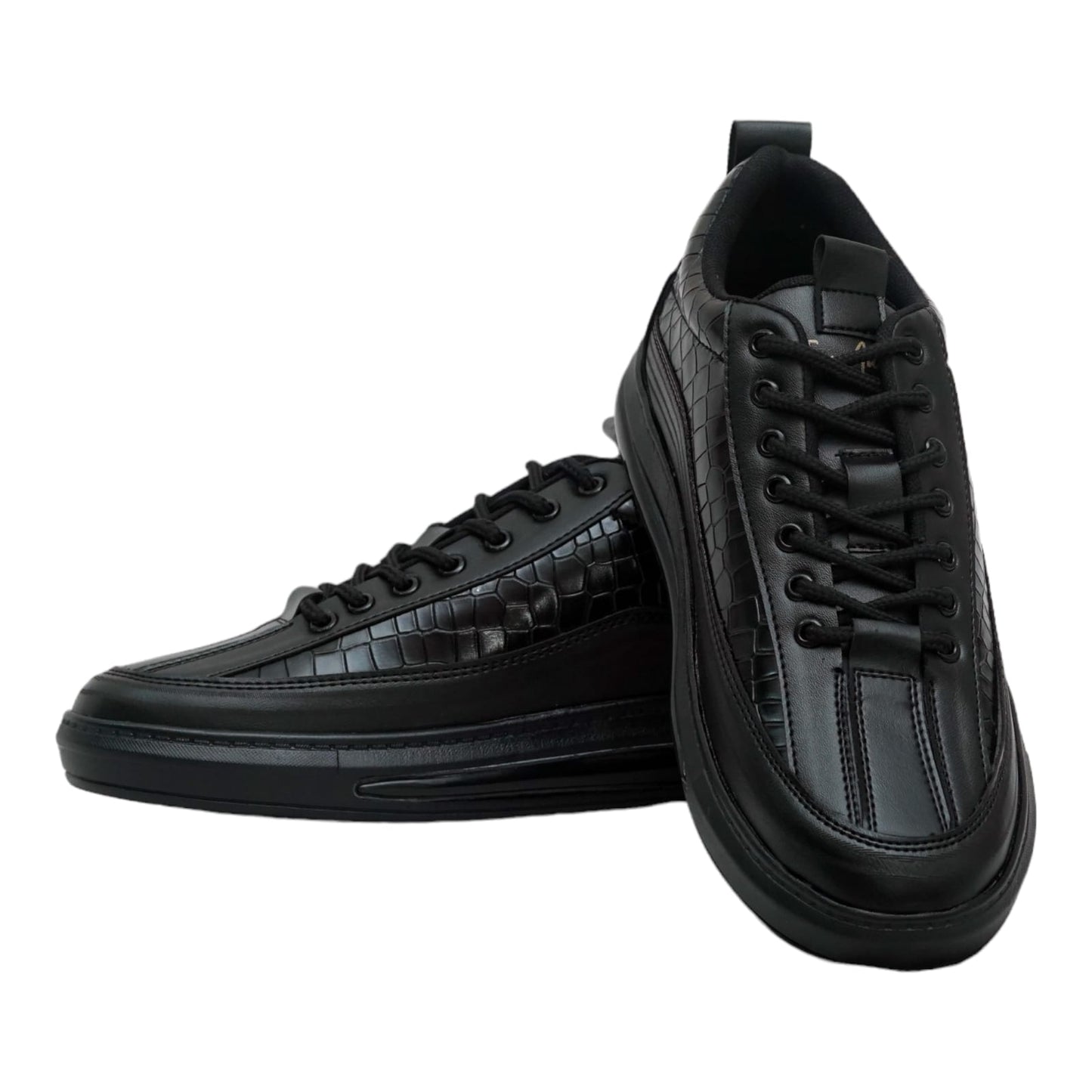 Blitz Black Laceup Sneakers