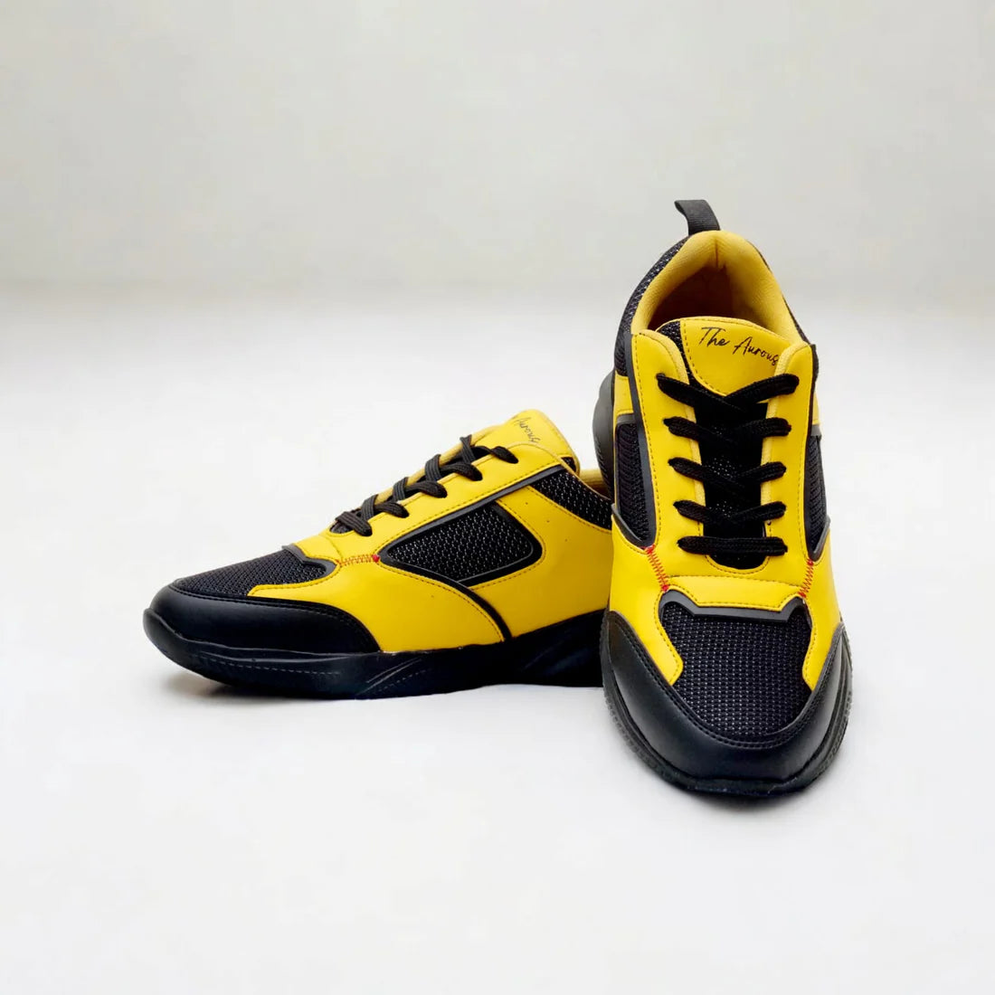 The Aurous Radiant Yellow Laceup Sneakers