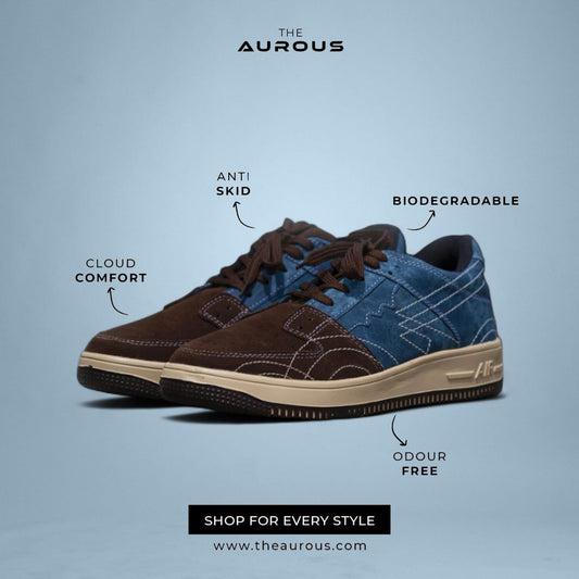 The Aurous Denim Laceup Sneakers