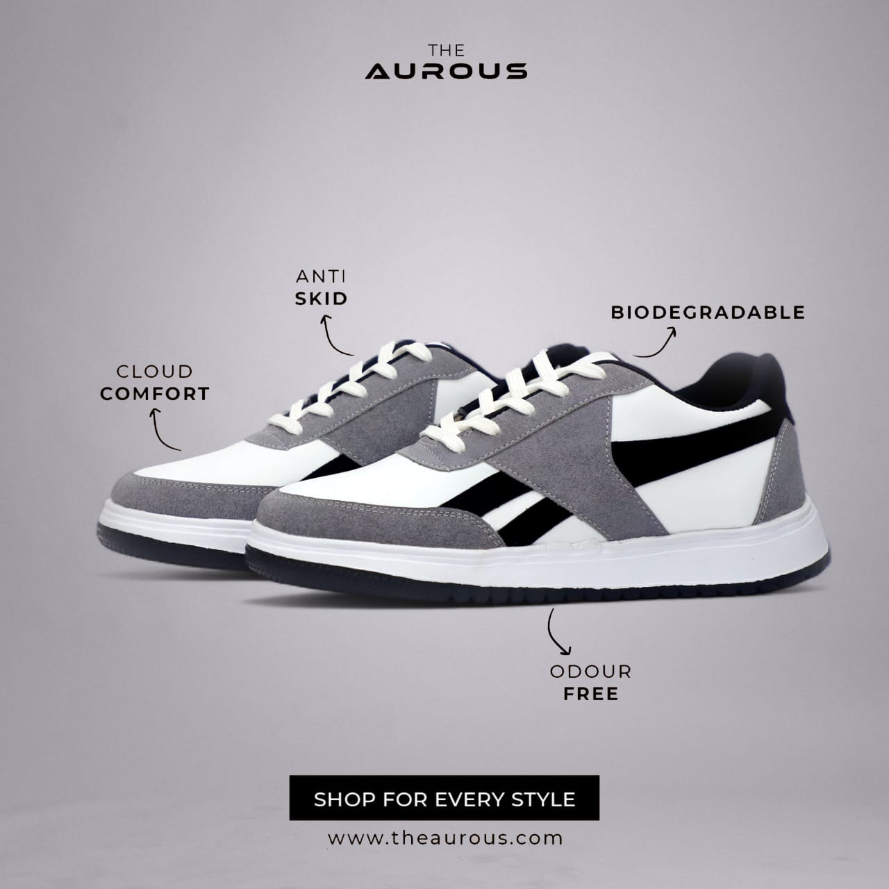 The Aurous Trigenic Laceup Sneakers