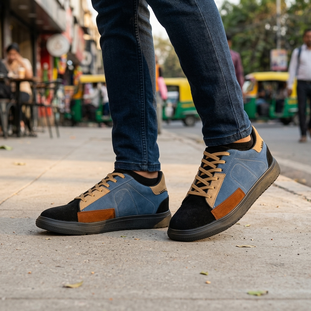 Xenon Premium Suede Leather Laceup Sneakers