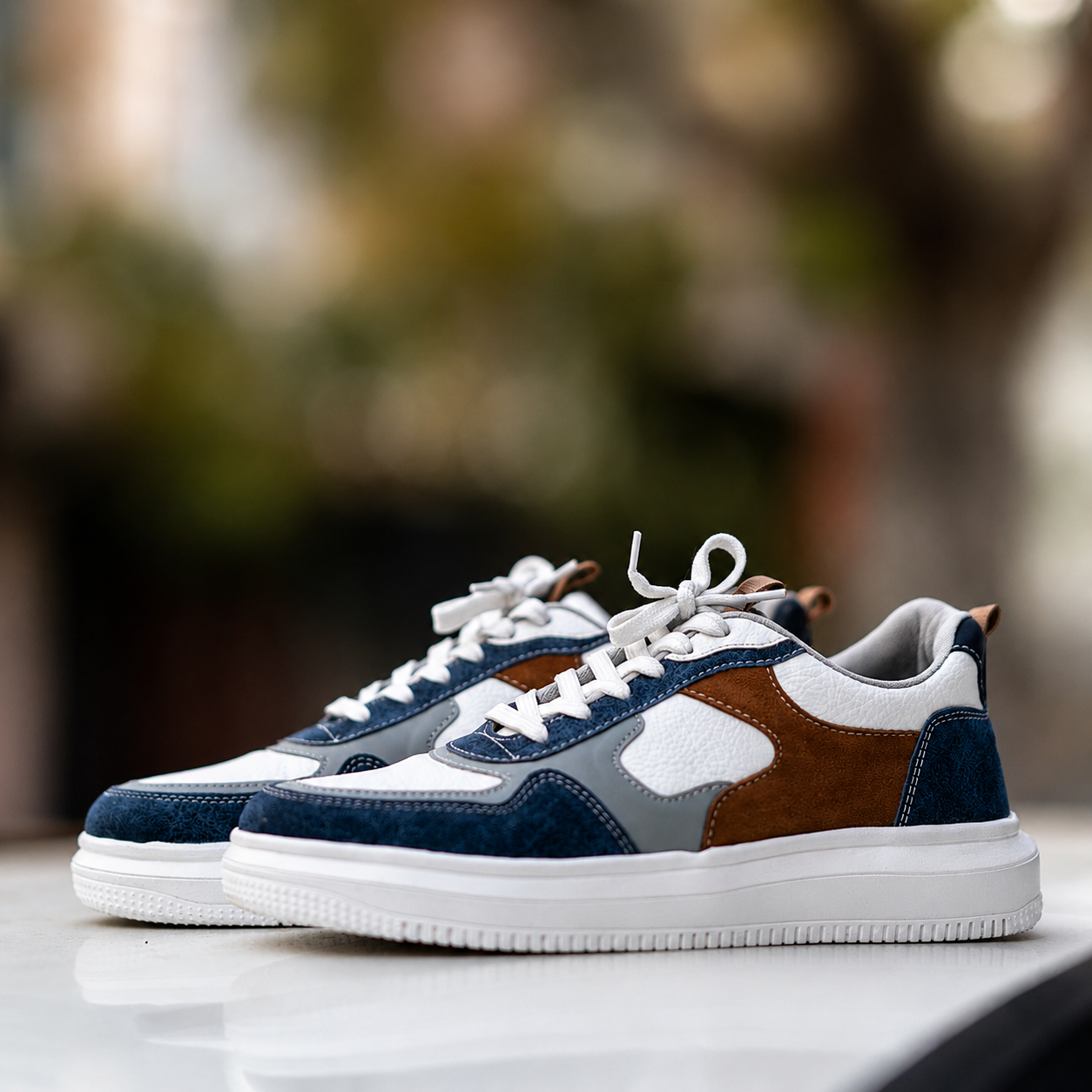The Aurous Blaze Laceup Sneakers - White Edition